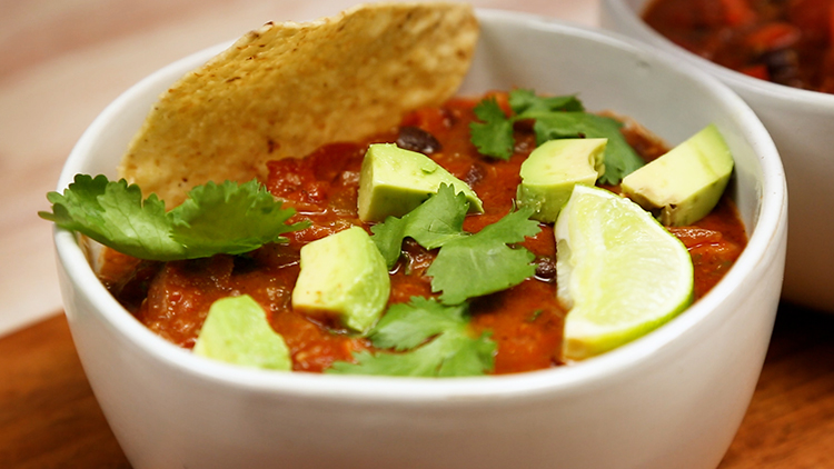 Homemade vegetarian chili recipe