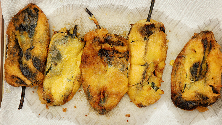 What are chile rellenos made of
